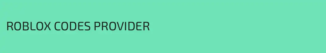 ROBLOX CODES PROVIDER
